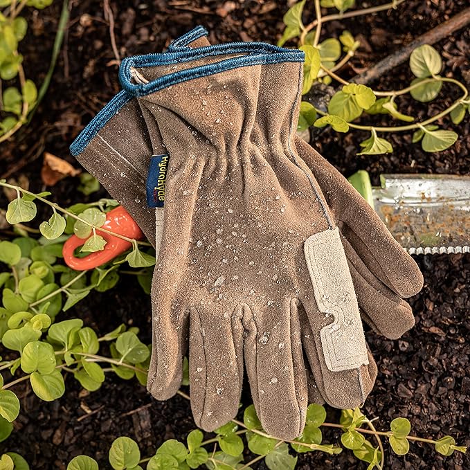 Wells Lamont Men’s HydraHyde Leather Work Gloves, Water-Resistant Split Cowhide, Reinforced Palm for Ranching, Fencing, and Construction