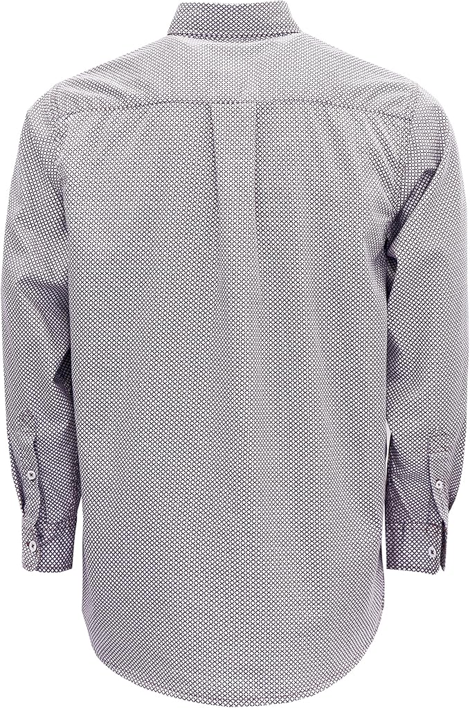 BOCOMAL FR Shirts for Men Printed Plaid Flame Resistant Clothing 6.5oz Cotton Button Up Welding Shirts NFPA2112 CAT2