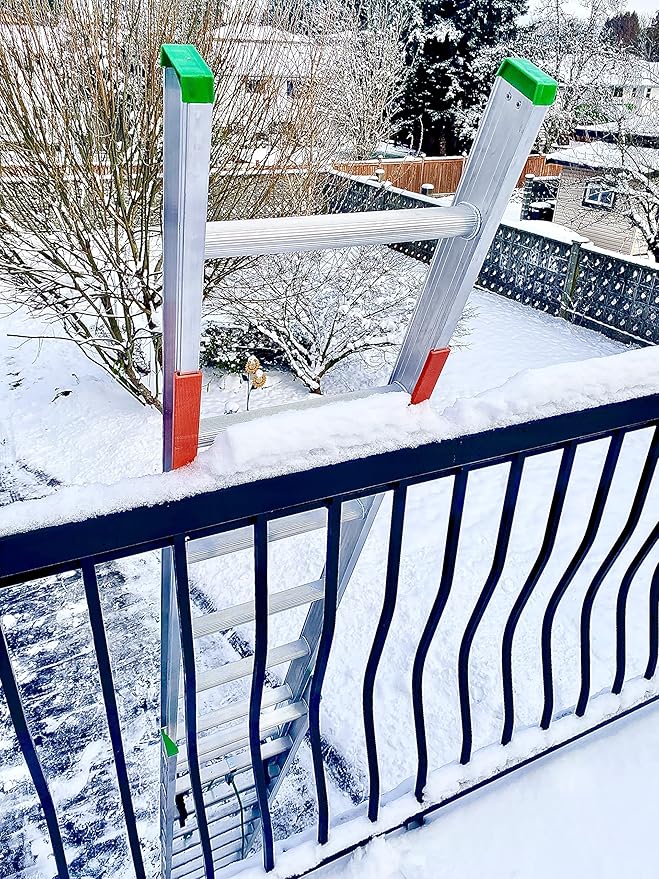 LADDER BODYGUARD Ladder Rail Covers for Gutters & Roof, Non-Marring Surface Protector, Helps Reduce Scratches & Dents | Extension & Multi-Position Ladder Accessory | Fits 1” Wide Offset “T”