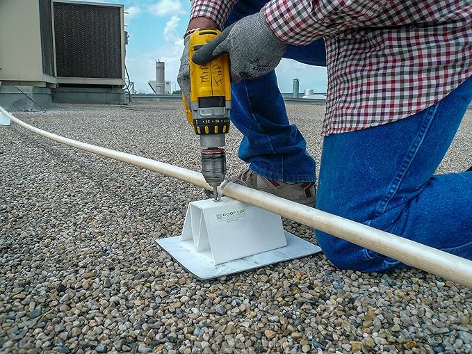 9-Pack 36" PVC Rooftop Support - Can Be Cut to Desired Length - Roof Blocks for Conduit - PVC Pipe Support for Gas Pipe, Conduit, HVAC Units, Mechanical, Condensate Lines on Roofs - from MIRO-CG