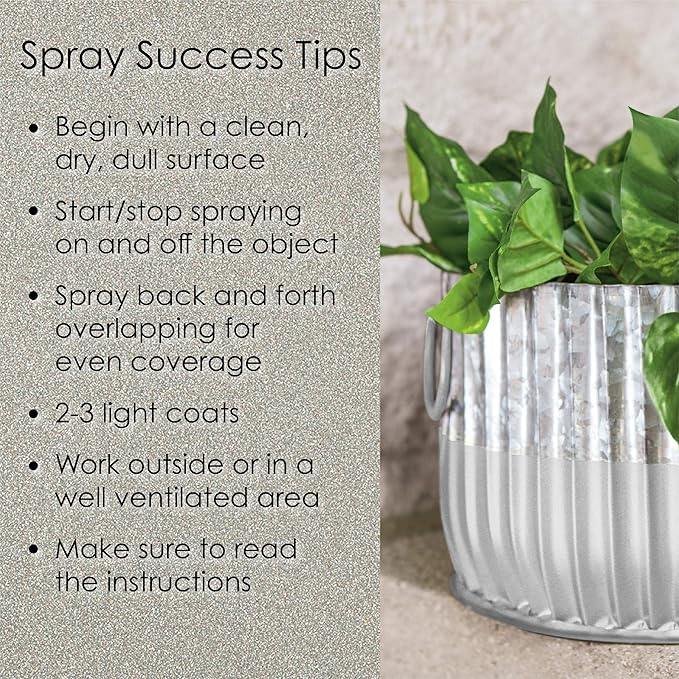 Krylon Fusion All-In-One Adhesive Spray Paint for Indoor/Outdoor Use, 12 oz, Satin Nickel