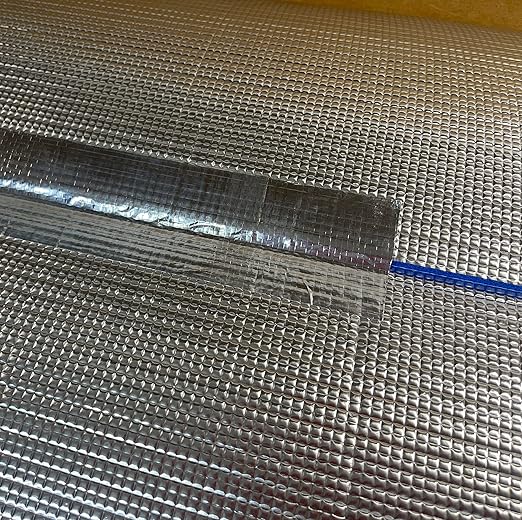 BlueTex Insulationㅤ HVAC Aluminum Foil Tape 3 inch x 150 ft (6 mil), Professional Grade Silver Metallic Tear-Proof HVAC Tape, Heavy Duty Aluminum Tape for Ductwork, Dryer Vent & Insulation - 8 Rolls