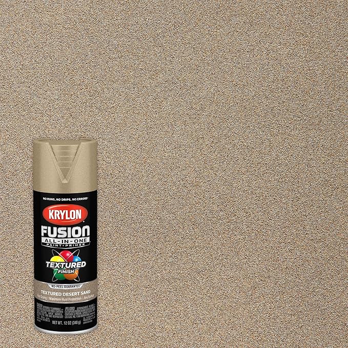 Krylon Fusion All-In-One Adhesive Spray Paint for Indoor/Outdoor Use, 12 oz, Desert Sand